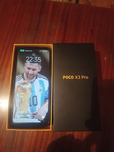 poko x 3: Poco X3 Pro, 256 GB, rəng - Mavi, Sensor, Face ID