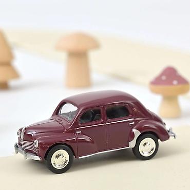 autica: 🚗 Renault 4CV 1950 – Maroon (Norev Minijet 1:64) Norev Renault 4CV — 1