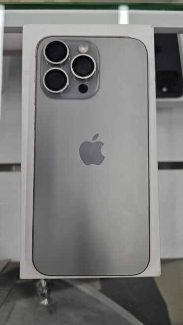 Apple iPhone: IPhone 15 Pro Max, Б/у, 256 ГБ, Серебристый, Кабель, Коробка, 99 %