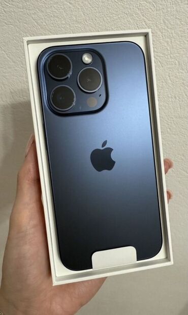 органайзер для телефонов: IPhone 15 Pro, Колдонулган, 256 ГБ, Jet Black, Заряддоочу түзүлүш, Кабель, Куту, 92 %