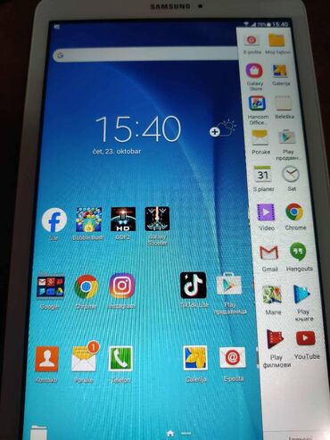 Tableti: Na prodaju samsung galaxy Tab e ocuvan kao nov bez i jedne tackice u — 1