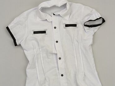 Koszula 12 lat, stan - Dobry, wzór - Jednolity kolor, kolor - Biały