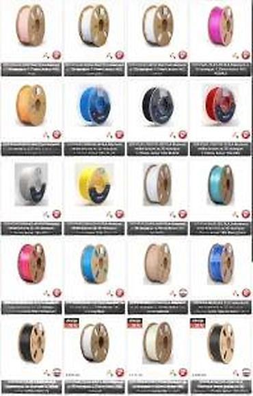 Ostali elektro materijali: PLA i PVA filament za 3D štampu – 1,75 mm, kotur 1 kg - Široka paleta — 11