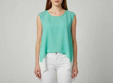 elegancka bluzka damska plus size: Жіноча блуза, розмір M