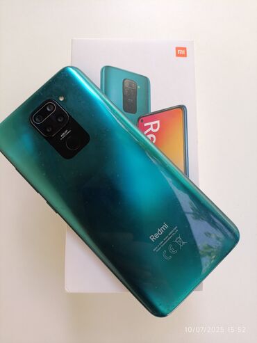 telefon redmi not 12: Redmi Note 9, 128 GB, rəng - Yaşıl, Barmaq izi