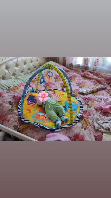 развивающий коврик для малышей: Детский коврик Б/у, Развивающий, Круглый