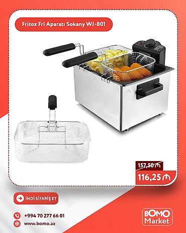 fire aparat: 🔥 Fritoz Fritür Fri Aparatı Sokany WJ-801 ✅ Marka: Sokany ✅ Gücü — 1