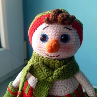 новогодний колпак: Снеговик новогодний декор мягкая игрушка новогодний подарок Забавный