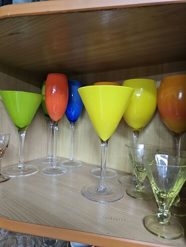 стаканы со льдом: Цветной Бокал для вина