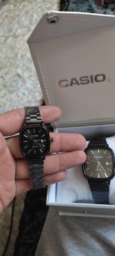часы спортивные противоударные водонепроницаемые: Парные часы " Casio " красивые + удобные на руках 😍 стоимость всего
