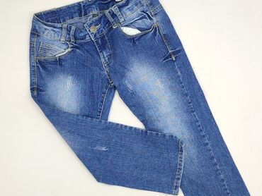 czarne spodnie damskie stradivarius: Terranova, Jeansy damskie, rozmiar S