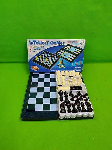 купить шашки: Шахматы шашки и нарды игры 3 в 1 набор♟️ Комплектация товара — 1