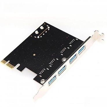 3 mmc big crystal: PCIE USB 3.0 KONTROLER 4PORT PCI-EXPRES KARTICA 5GBPS MOLEX | Filip — 4