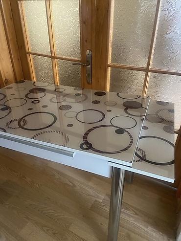 Mebel: Mətbəx üçün, İşlənmiş, Açılan, Kvadrat masa, 2 stul — 1
