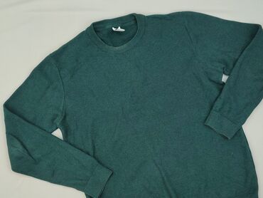 spodnie czarne tech fleece: Sweter for men, size L