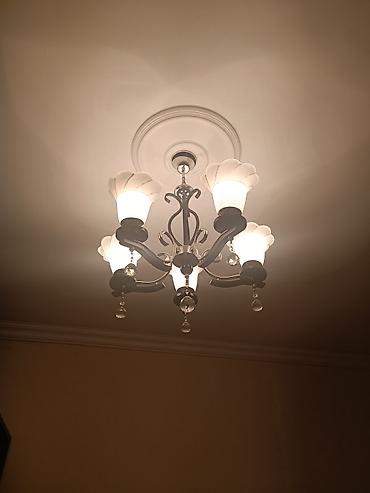 lüstr: Çılçıraq, 5 lampa, Metal — 3