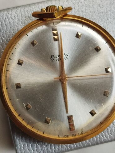 Kolleksiya qaşıqları: Cib Mexaniki Əntiq saat Raketa, 1960 il, Qızıl