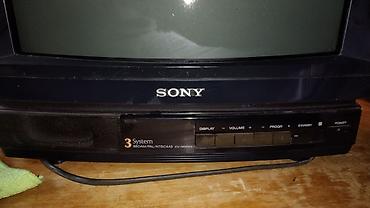 toranjski ventilator: CRT Sony Trinitron kolor TV, model KV-1434M3 (14"). - Trisistemski — 3