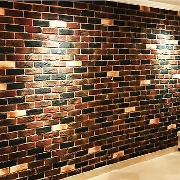 Fasad işləri: Kabançik travertin dekorativni daş usdasi — 24