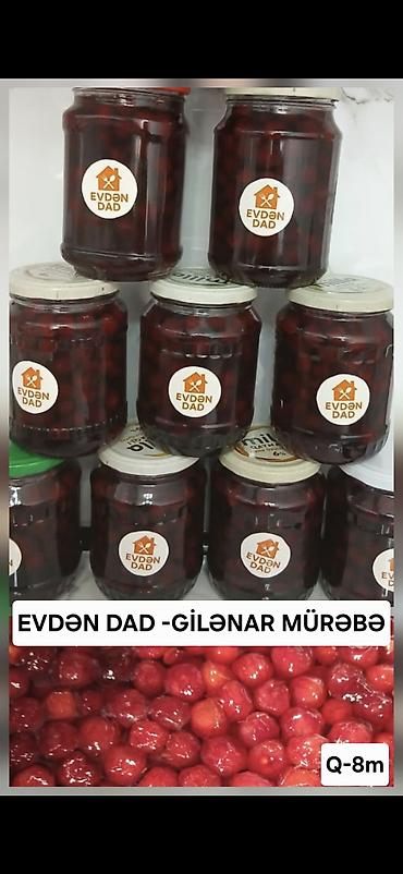 mürəbbə: EVDƏN DAD – təbii ev məhsulları - Gavalı döyməci: Yarılıb dilimlənmiş — 3