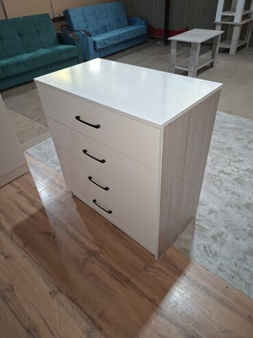 Комоды для одежды: Комод для одежды, Новый, Без зеркала, ЛДСП, цвет - Белый, Платная доставка — 7