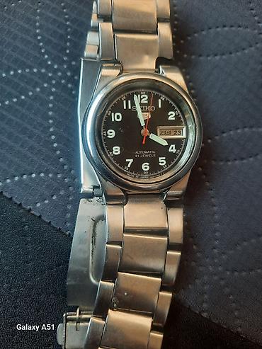 для головы: Seiko 5 Automatic 21 Jewels — мужские наручные часы - Механизм — 4