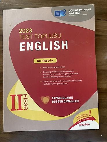 Testlər: İngilis dili Testlər 11-ci sinif, DİM, 2-ci hissə, 2023 il — 1