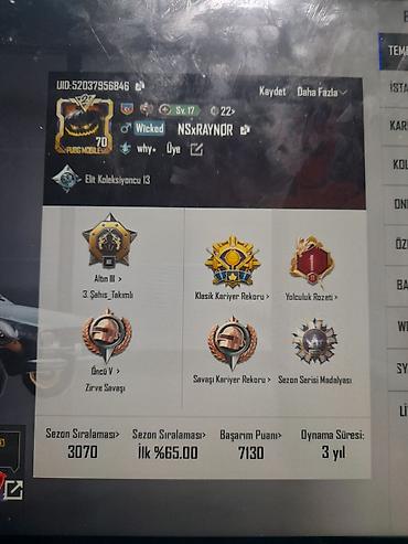 pencek: PUBG Mobile hesabı – zəngin inventar və nadir kosmetikalar — 10