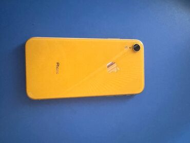 кабель на айфон: IPhone Xr, Б/у, 128 ГБ, Желтый, Зарядное устройство, Защитное стекло, Чехол, 77 %