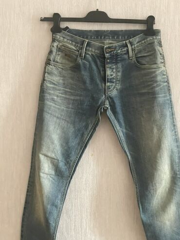 Şalvarlar: Emporio Armani kişi cins şalvarı - Model: 5 ciblə klassik 5-pocket