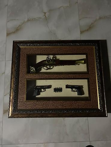 vinil divar: Dekorativ divar panosu – “Silah kolleksiyası” mövzulu — 3