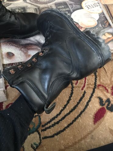 мужские кожаные ботинки: Берцы турецкие кожаные размер 43