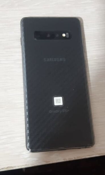 телефон w: Samsung Galaxy S10 Plus, Колдонулган, 128 ГБ, түсү - Кара, 1 SIM