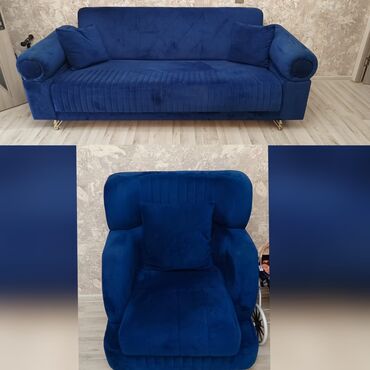 купить диван бу в баку: 1 ədəd Divan,1 ədəd kreslo dəsti satılır 350₼. Əla