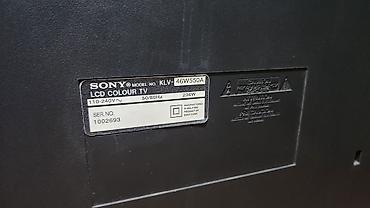 Televizorlar: Məhsul: Sony Bravia LCD TV Model: KLV-46W550A Ekran ölçüsü: 46" — 2