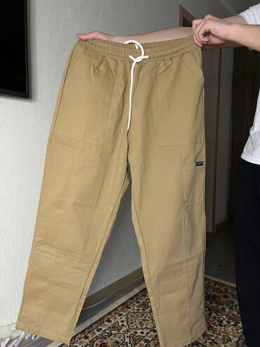 летние мужские брюки: Брюки XL (EU 42), цвет - Бежевый
