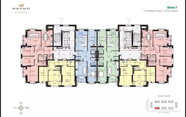 Продажа квартир: 4 комнаты, 126 м², Элитка, 10 этаж, ПСО (под самоотделку)