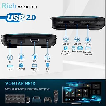 DVD i Blu-ray plejeri: Android tv boks Vontar 8K - H618 - 4/32GB - Android 12 Garancija na — 8