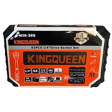 №: 664 Məhsulun adı: Alət dəsti Kingqueen WIB-326 UM-S875, 53 parça