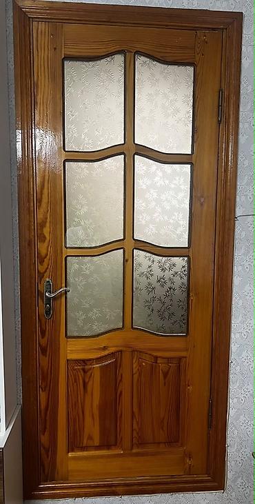 Şüşəli taxta interyer qapısı - Material: təbii ağac (laklanmış) lalafo.az -da Şüşəli taxta interyer qapısı - Material: təbii ağac (laklanmış)