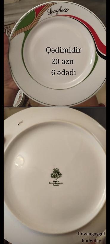 Süfrə qab-qacağı: Boşqablar, rəng - Qızılı, Çexiya — 3