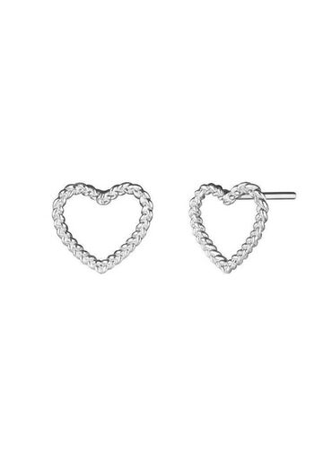 серебрянные серьги келдике: Серьги гвоздики в форме сердца