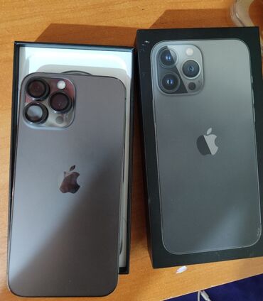 продаю apple iphone: IPhone 13 Pro Max, Б/у, 128 ГБ, Space Gray, Зарядное устройство, Защитное стекло, Чехол, 86 %