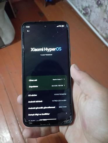 islenmis telefon: Redmi Note 11, 128 GB, rəng - Göy, Sensor, Barmaq izi, İki sim kartlı — 2