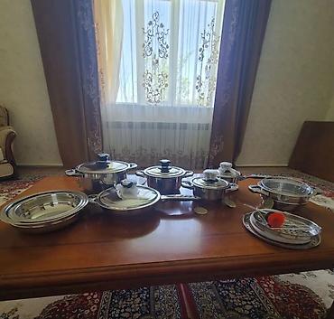 кухонный набор посуды: Набор кухонной посуды из нержавеющей стали Комплектация по фото: - — 1