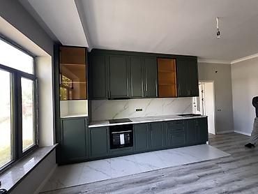 silver kitchen: Комплект офисной мебели, Новый, Шкаф, В рассрочку, МДФ, цвет - Зеленый — 1