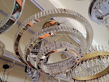 led люстра: Светодиодная потолочная люстра с подвесными кольцами - Дизайн — 1