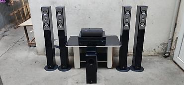 тв бокс в баку: 5.1 ev kinoteatrı akustika dəsti + AV resiver Komplekt: - 4 ədəd — 3