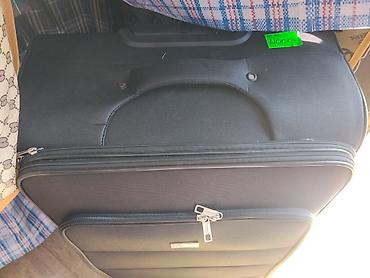 trolly bag: Большой дорожный чемодан на колёсах - Цвет: чёрный, лаконичный дизайн — 2