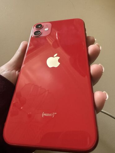 apple 11 qiymeti: IPhone 11, 64 GB, Qırmızı, Face ID, Simsiz şarj, Barmaq izi